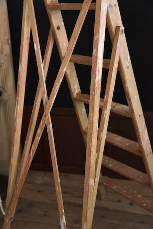 アンティーク　ラダー　木製