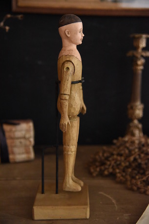 アンティーク　　人形　　木製　ディスプレイ人形　　フランス