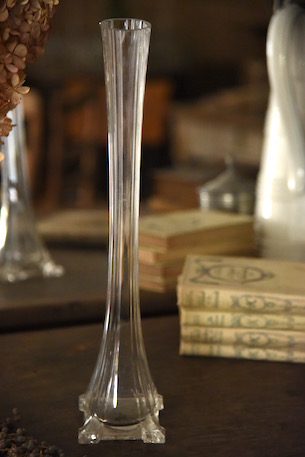 アンティーク　　フラワーベース　　一輪挿し　　花瓶　　ガラス　　フランス