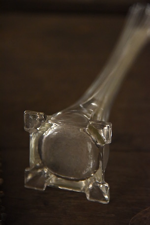 アンティーク　　フラワーベース　　一輪挿し　　花瓶　　ガラス　　フランス