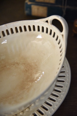 アンティーク　　深皿　　プレート　　陶器　　フランス