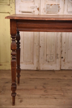 アンティーク　木製　スクエア　テーブル　フレンチ
