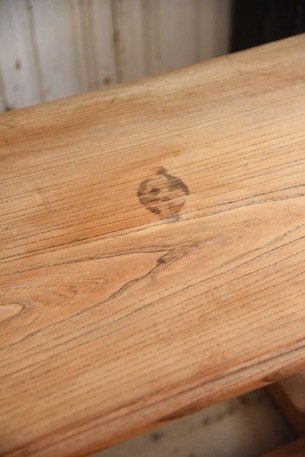 アンティーク　木製　カフェテーブル　フレンチ　ビストロテーブル