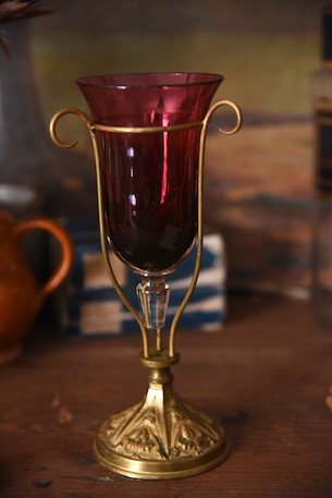 アンティーク　教会用？　ワインレッド　杯