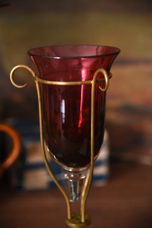 アンティーク　教会用？　ワインレッド　杯