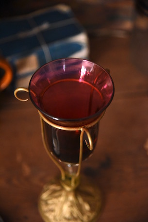 アンティーク　教会用？　ワインレッド　杯