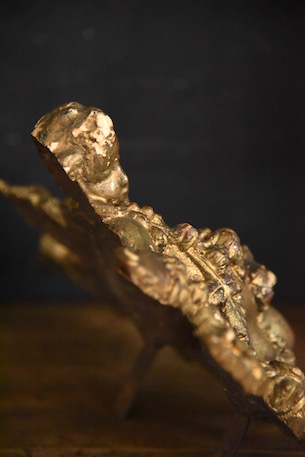 アンティーク　天使の金飾り　石膏
