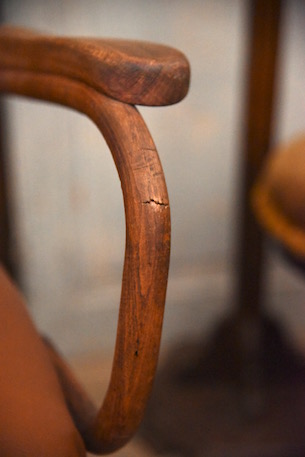 アンティーク　ベントウッドチェア　アームレスト付き　トーネット　THONET
