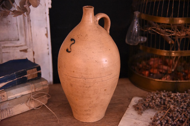 陶器　花器　フランス　アンティーク
