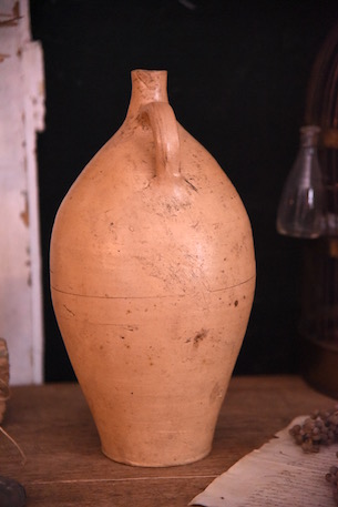 陶器　花器　フランス　アンティーク