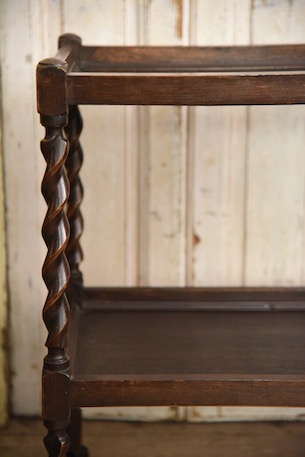 ティーワゴン　サイドテーブル　フランス　アンティーク　木製　