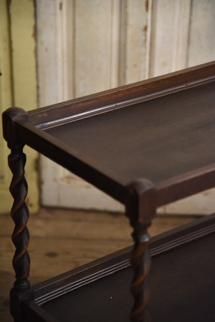 ティーワゴン　サイドテーブル　フランス　アンティーク　木製　