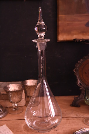 ガラス　デキャンタ　瓶　フランス　アンティーク