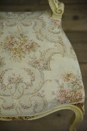 チェア　ペイント　ホワイト　フレンチ　アンティーク