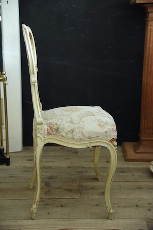 チェア　ペイント　ホワイト　フレンチ　アンティーク