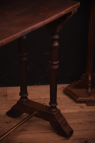 アンティーク　木製　ビストロテーブル　サイドテーブル