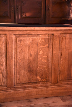 アンティーク　カウンター　デスク　フレンチ　店舗什器　無垢