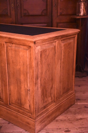 アンティーク　カウンター　デスク　フレンチ　店舗什器　無垢