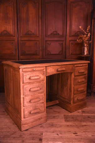 アンティーク　カウンター　デスク　フレンチ　店舗什器　無垢