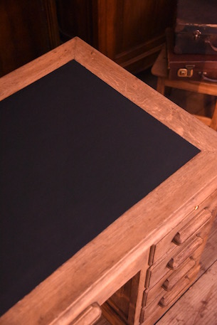 アンティーク　カウンター　デスク　フレンチ　店舗什器　無垢