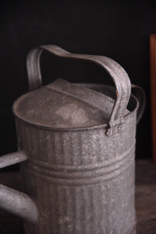 アンティーク　ブリキ　じょうろ　ガーデニング