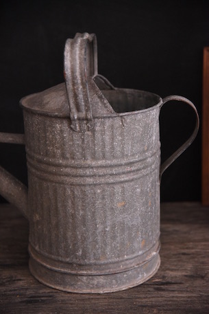 アンティーク　ブリキ　じょうろ　ガーデニング