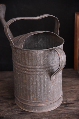 アンティーク　ブリキ　じょうろ　ガーデニング