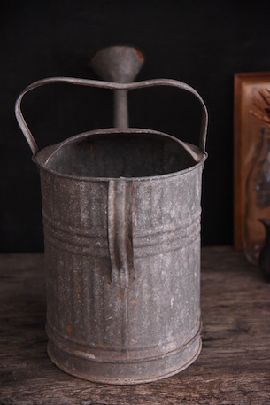 アンティーク　ブリキ　じょうろ　ガーデニング