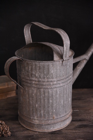 アンティーク　ブリキ　じょうろ　ガーデニング