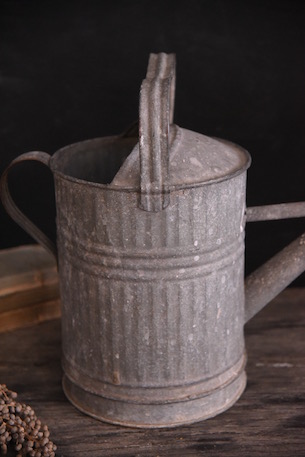 アンティーク　ブリキ　じょうろ　ガーデニング