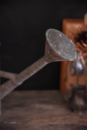 アンティーク　ブリキ　じょうろ　ガーデニング