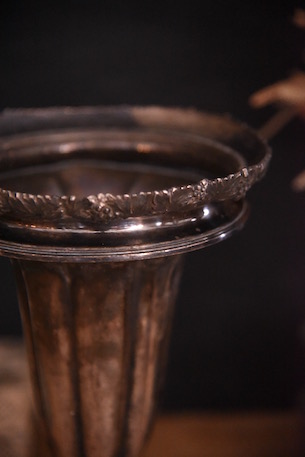 アンティーク　フラワースタンド　シルバー　フレンチ　花瓶