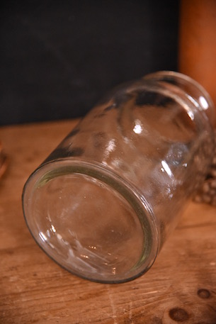 アンティーク　ガラスボトル　花瓶　フレンチ　古いガラス