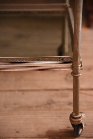 ティー トローリー キッチン ワゴン ガラストップ フランス製 ※i4※ 411000163000__02.jpg