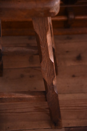アンティーク　木製　バースツール　ハイチェア　フランス
