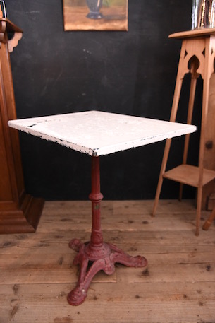 アンティーク　鉄脚　ペイント　ガーデン　テーブル　フレンチ