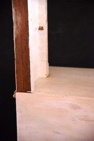 木製　ペイント　シェルフ　フランス　アンティーク