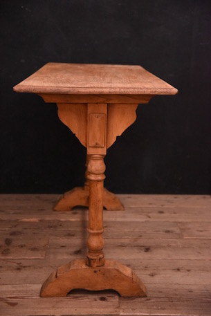 カフェテーブル　木製　剥離　フランス　アンティーク