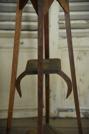 △▽天然木製 花台 昭和アンティーク▽△AK-62